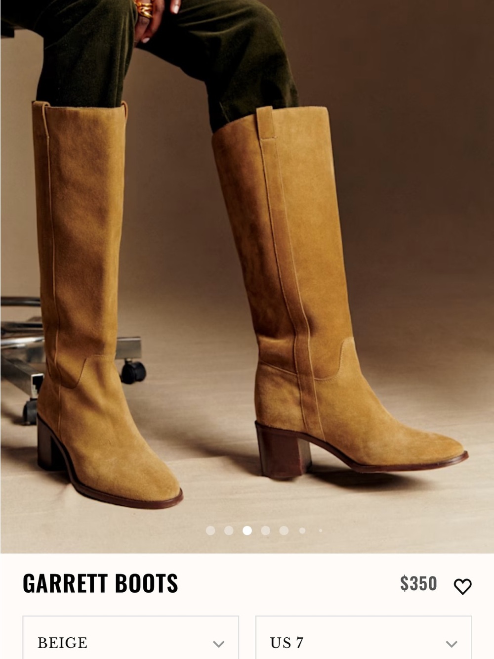 BNIB! Sezane GARRETT BOOTS - Retail $370 size 7
